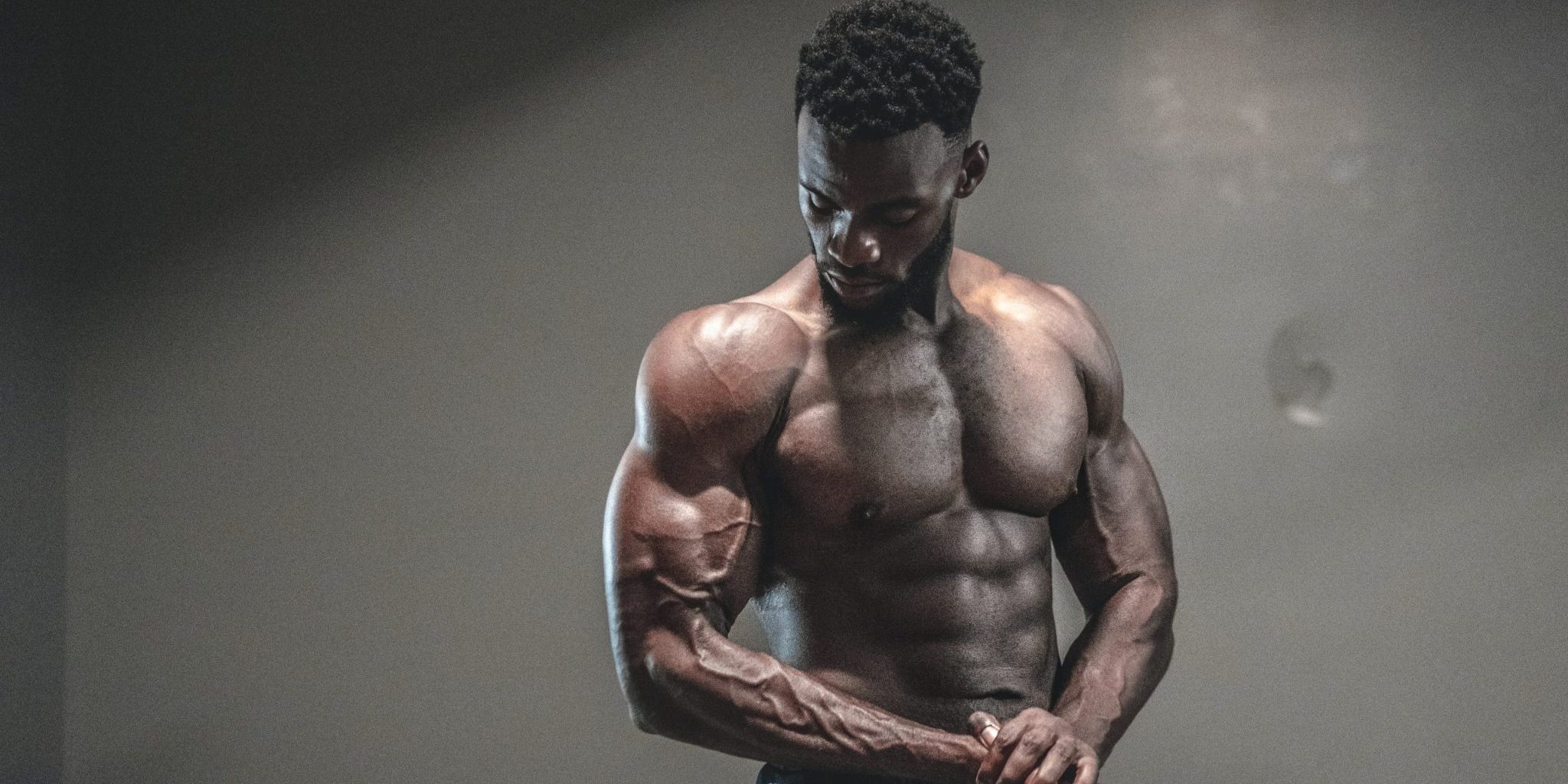 Natural bodybuilder man Natural bodybuilder